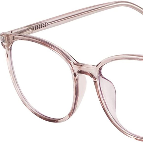 Blue Light Blocking Glasses Fashion Round TR90 Frame Transparent Eyewear